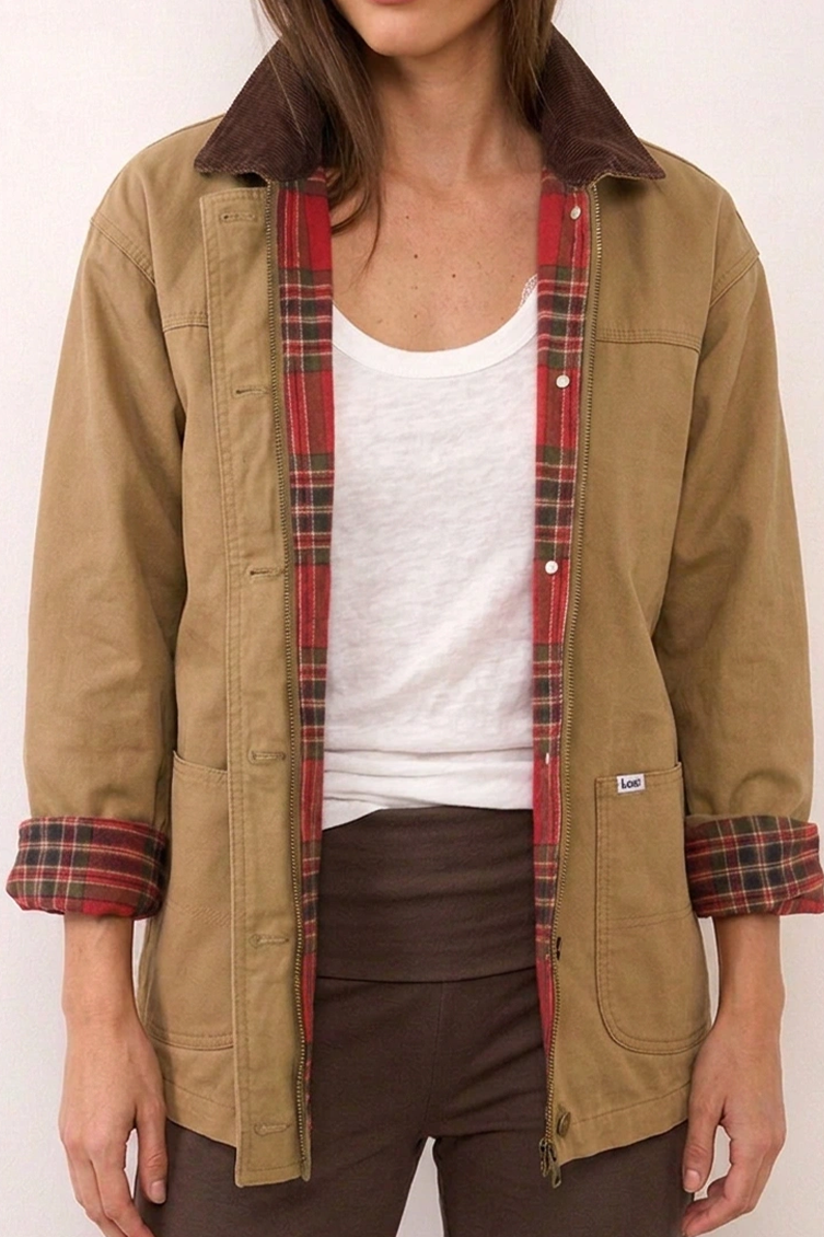 LEE ג׳קט CHORE FIELD KHAKI/BEIGE