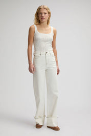 LEE ג'ינס STELLA HIGH WAIST WIDE LEG FRESH FLOCK