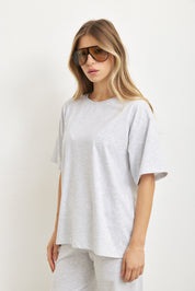 טישירט אוברסייז לני אפור