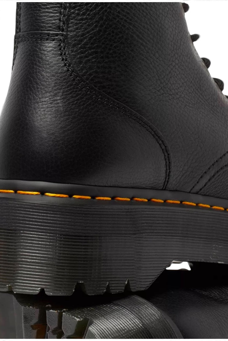 DR. MARTENS מגפי פלטפורמה דגם ג'יידון III שחור עור רך