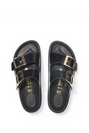 כפכפי בירקנשטוק דגם אריזונה דרופלט אבזם שחור