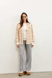 LEE חולצה REGULAR WESTERN SHIRT KHAKI PLAID