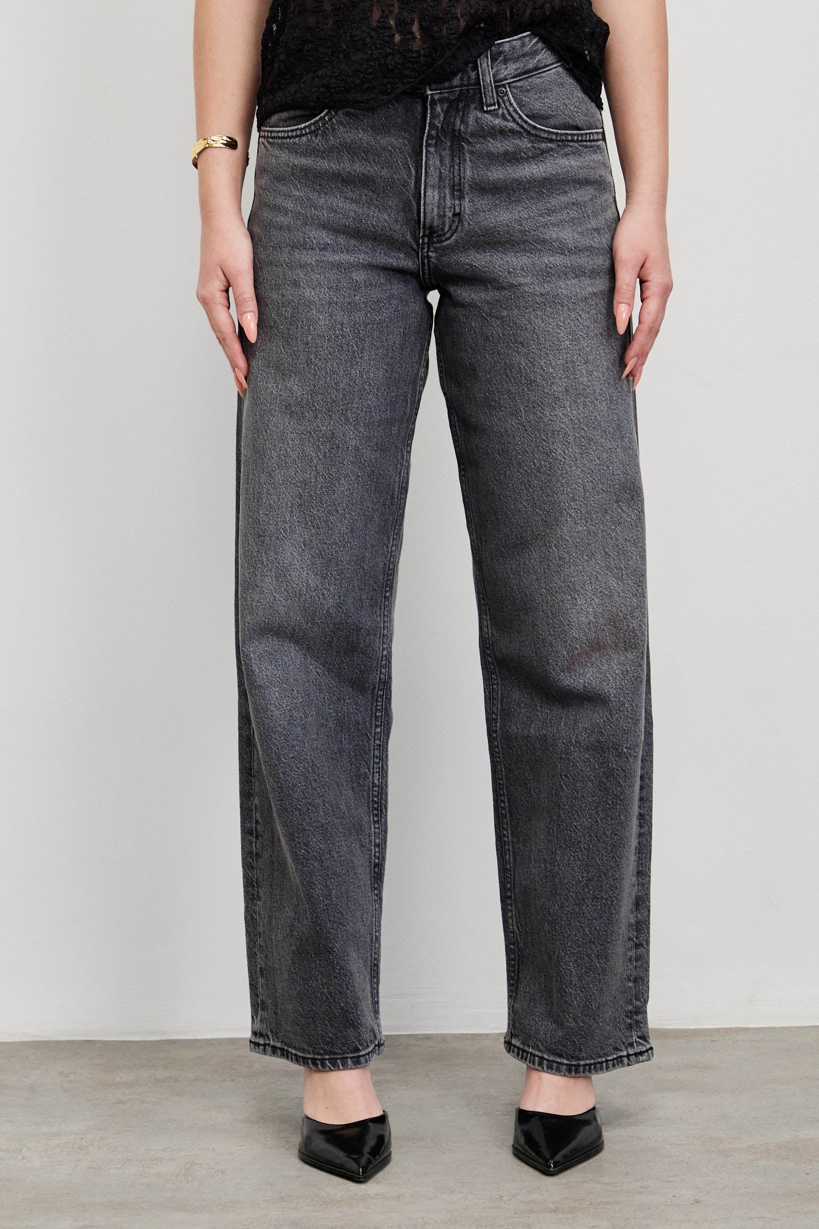 ג'ינס LEE RIDER LOOSE BLACKBERRY