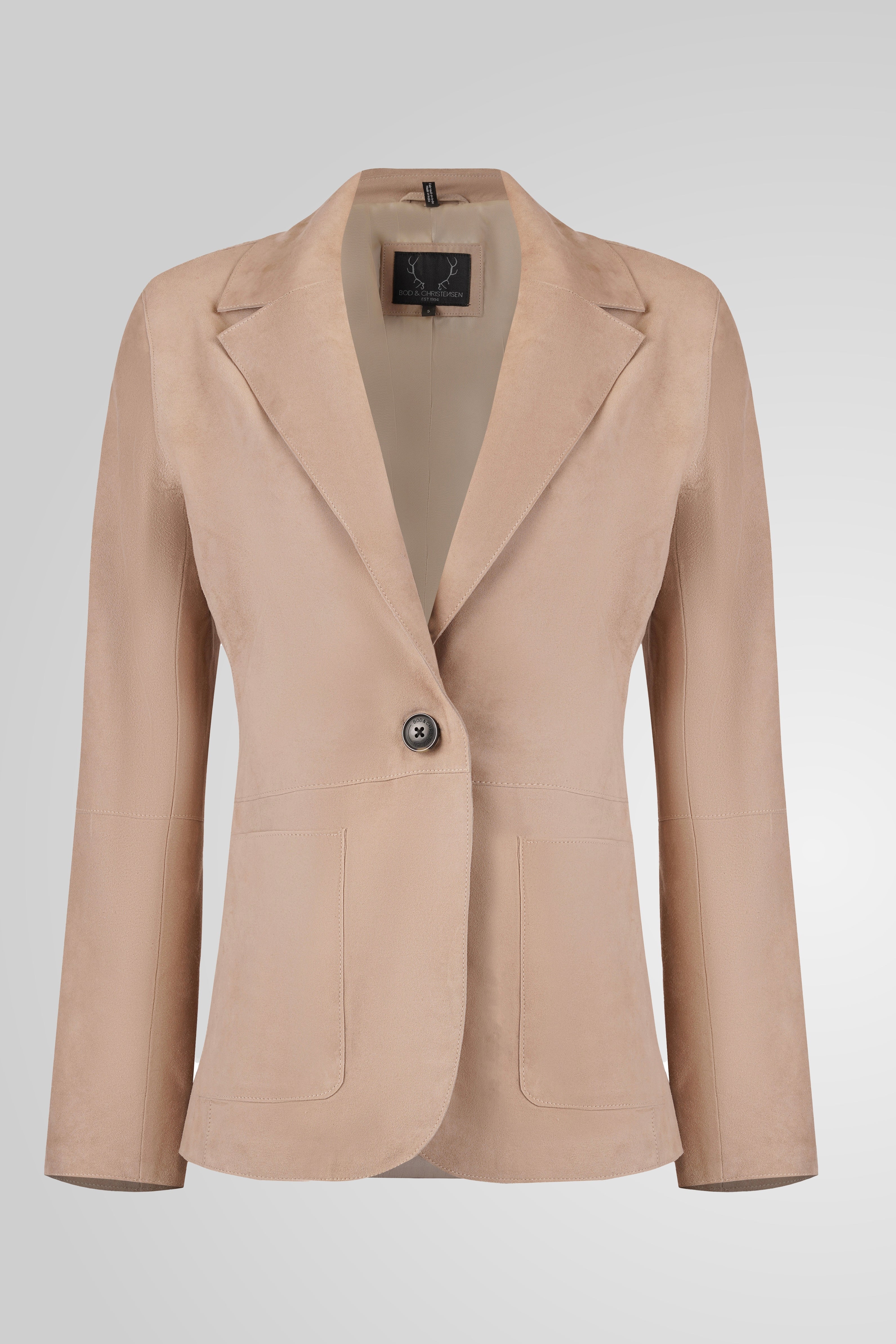 מעיל עור בז׳ NOIAN SUEDE BLAZER