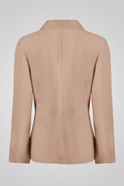 מעיל עור בז׳ NOIAN SUEDE BLAZER
