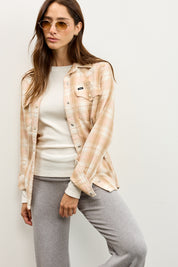 LEE חולצה REGULAR WESTERN SHIRT KHAKI PLAID