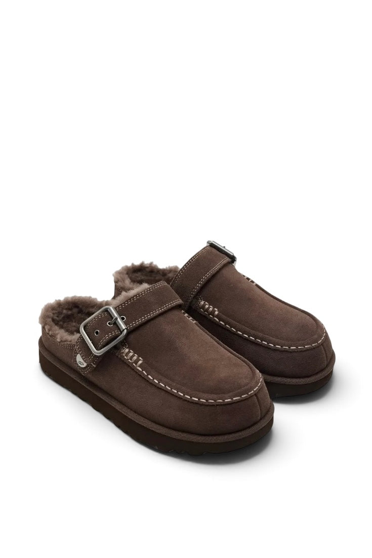 UGG GOLDENSTAR EVELINA CLOG BURNT CEDAR