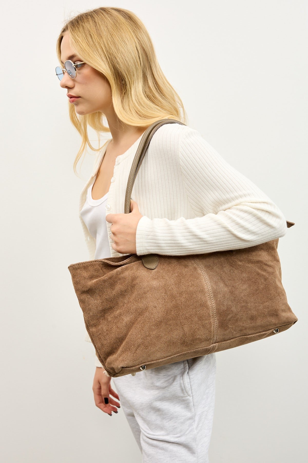 תיק עור אמליה חום