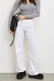 מכנסי ברנדי  לבן