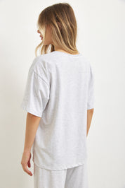 טישירט אוברסייז לני אפור