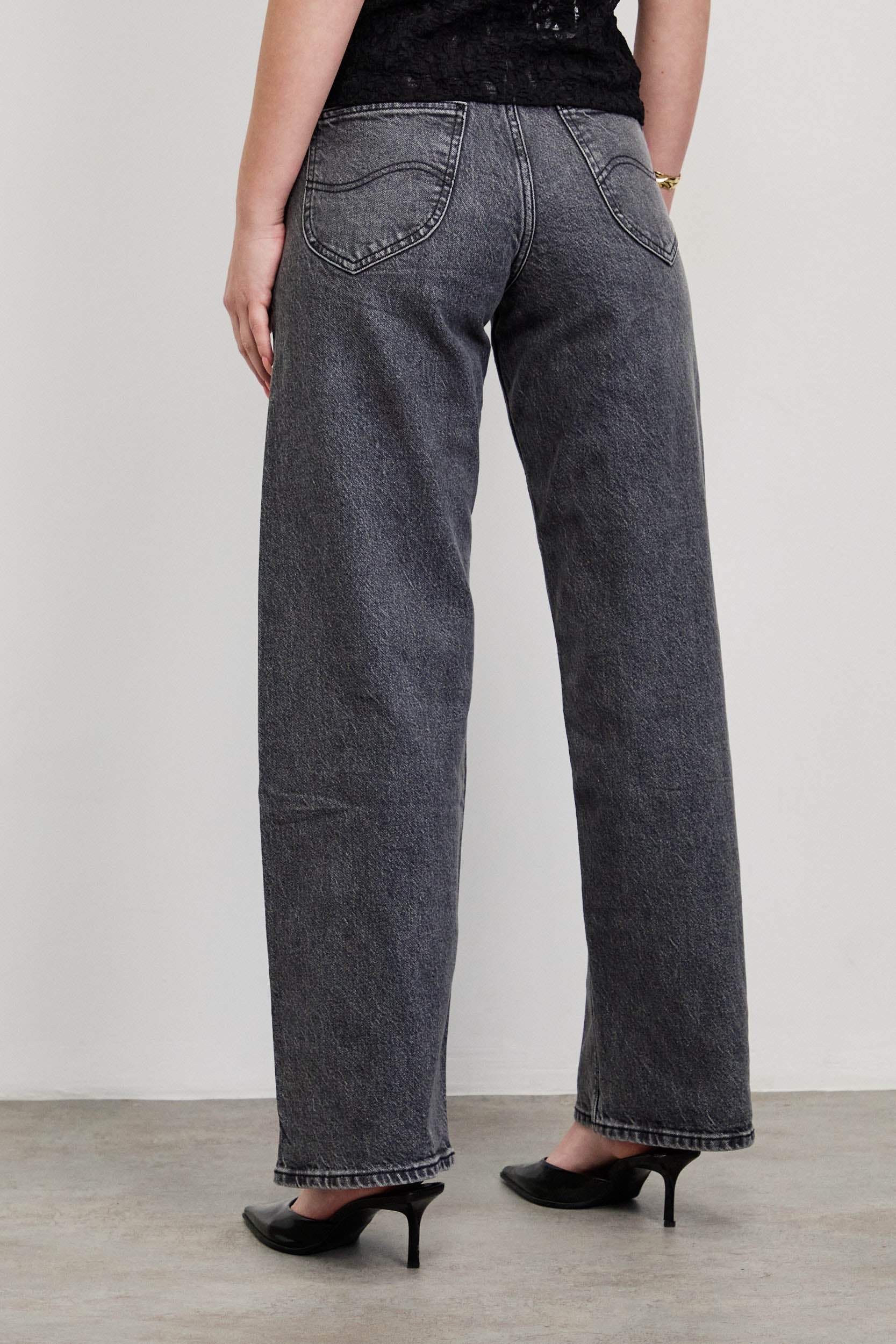 ג'ינס LEE RIDER LOOSE BLACKBERRY