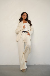 מכנס לומינה מחויט בוקסר בז