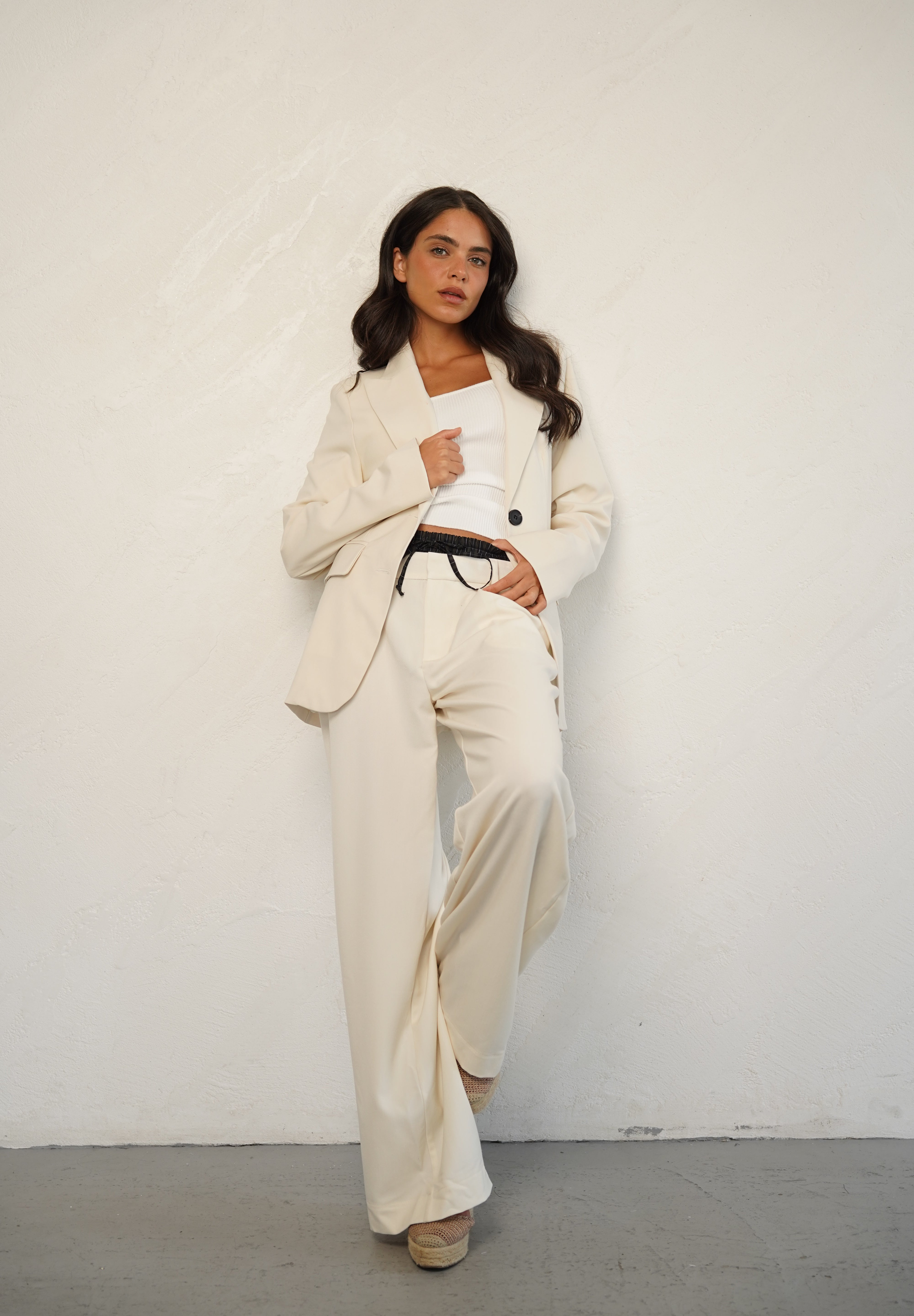 מכנס לומינה מחויט בוקסר בז