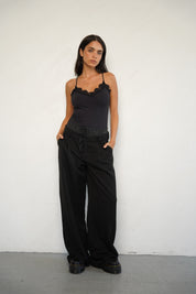 מכנס לומינה מחויט בוקסר שחור