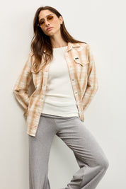 LEE חולצה REGULAR WESTERN SHIRT KHAKI PLAID