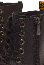 DR. MARTENS מגפי פלטפורמה דגם ג'יידון III שחור עור רך