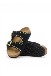 כפכפי בירקנשטוק דגם אריזונה שחור ניטים