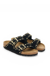 כפכפי בירקנשטוק דגם אריזונה שחור ניטים