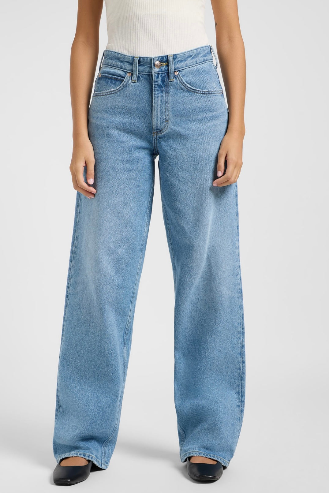 LEE ג׳ינס RIDER LOOSE BLUE KOI