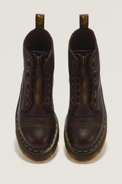 DR. MARTENS מגפי פלטפורמה סינקלייר אמבסדור חום כהה