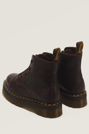 DR. MARTENS מגפי פלטפורמה סינקלייר אמבסדור חום כהה