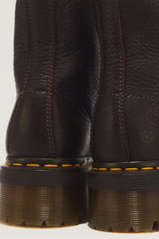 DR. MARTENS מגפי פלטפורמה סינקלייר אמבסדור חום כהה