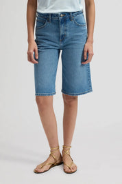 ג'ינס LEE JORT RELAXED TINTED BLUE