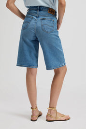 ג'ינס LEE JORT RELAXED TINTED BLUE