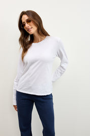 חולצת אלכס ניקי שרוול ארוך לבן