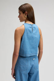 LEE ג'ינס BOXY SLEEVELESS TOP