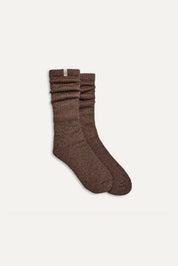 UGG TYLA SLOUCHY גרבי חותלות סריג רך כותנה חום