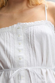 LEE TOP LACE TRIM CAMI BRIGHT WHITE