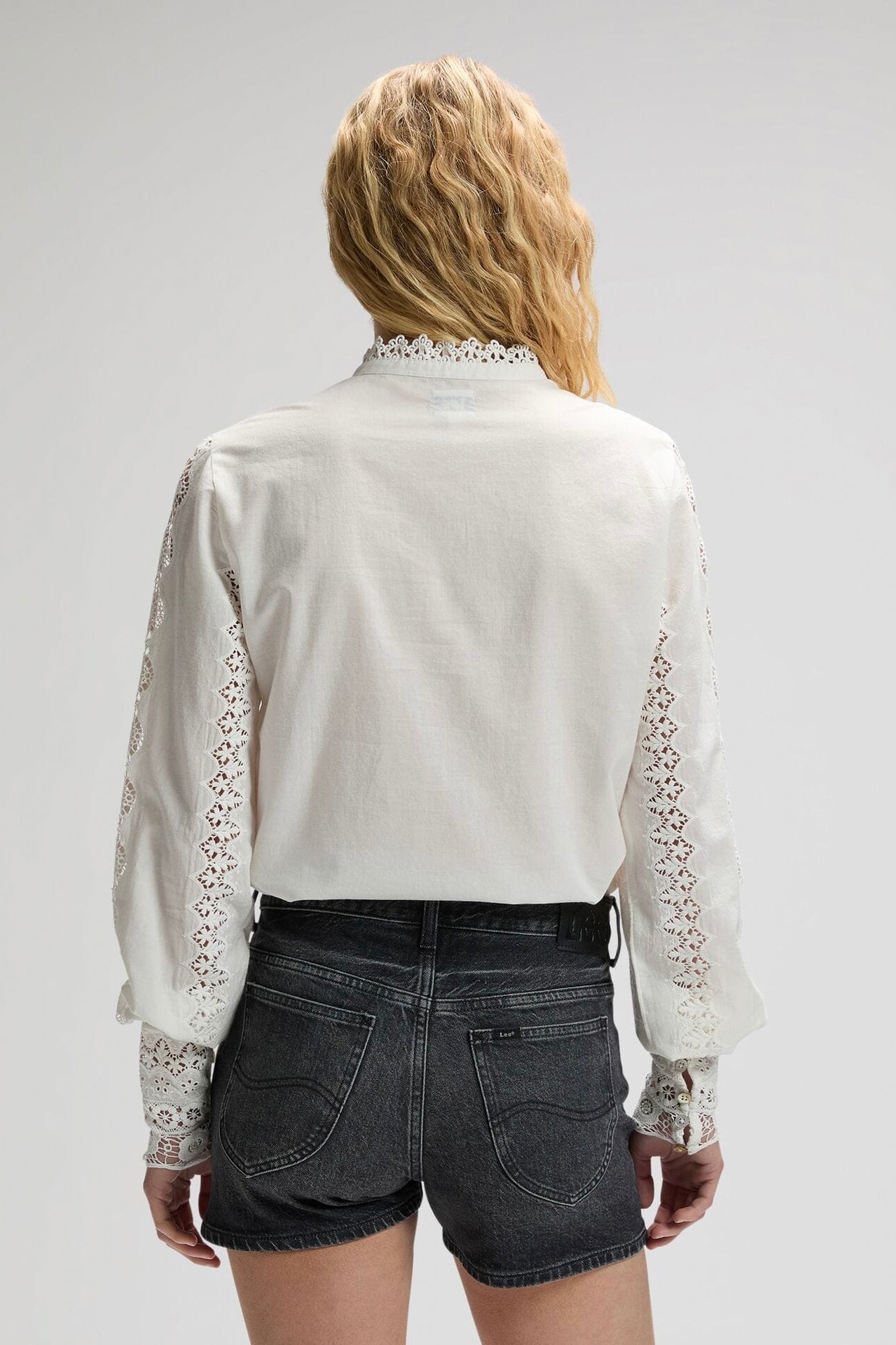 LEE ג'ינס KOSZULA BOHEMIAN BLOUSE BRIGHT WHITE