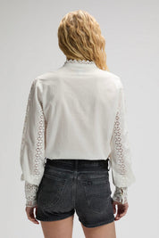 LEE ג'ינס KOSZULA BOHEMIAN BLOUSE BRIGHT WHITE