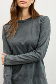 חולצת אלכס ניקי שרוול ארוך אפור כהה