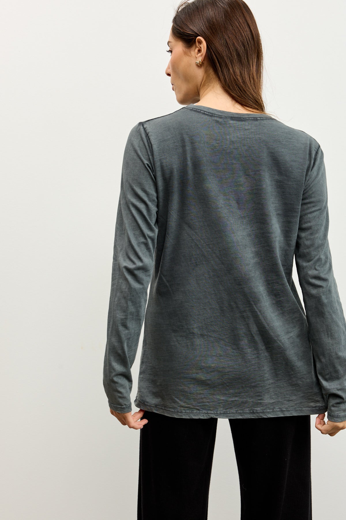 חולצת אלכס ניקי שרוול ארוך אפור כהה