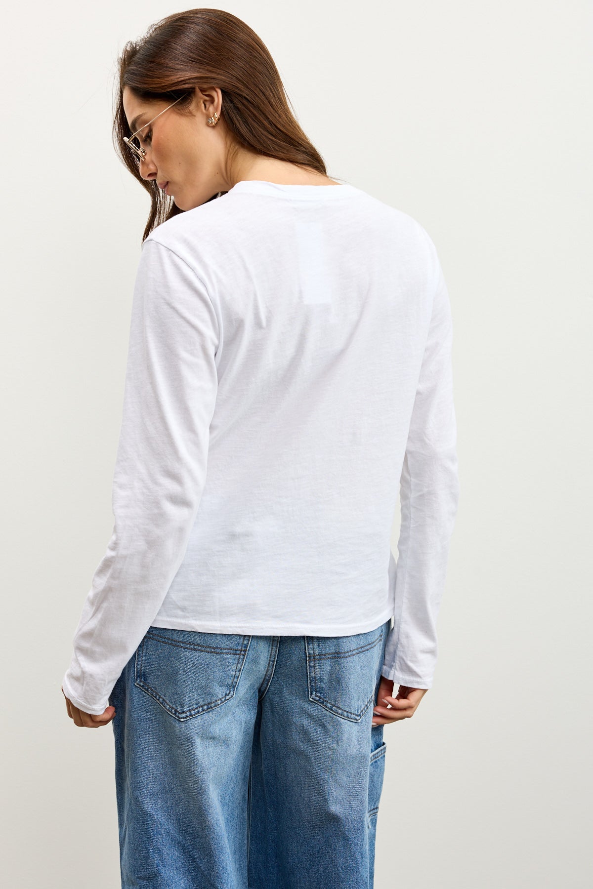 חולצת אלכס ניקי שרוול ארוך לבן