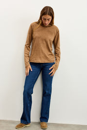 חולצת אלכס ניקי שרוול ארוך חום