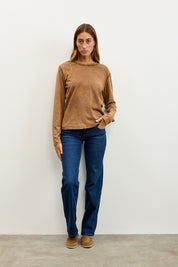 חולצת אלכס ניקי שרוול ארוך חום