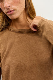 חולצת אלכס ניקי שרוול ארוך חום