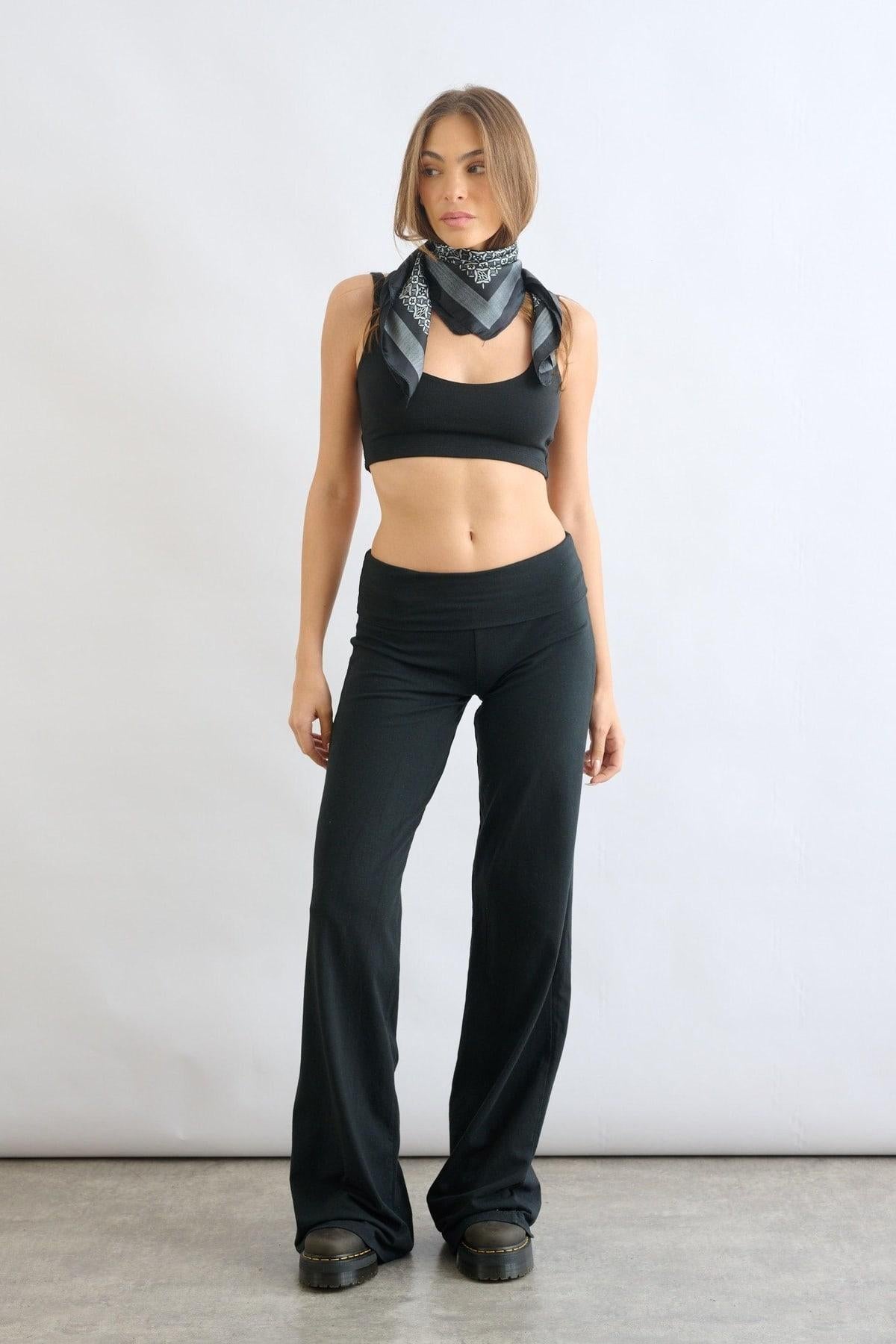 מכנסי ברנדי שחור