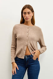 קרדיגן סריג ריב מוקה