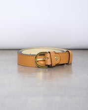 חגורת עור קלאסית קאמל