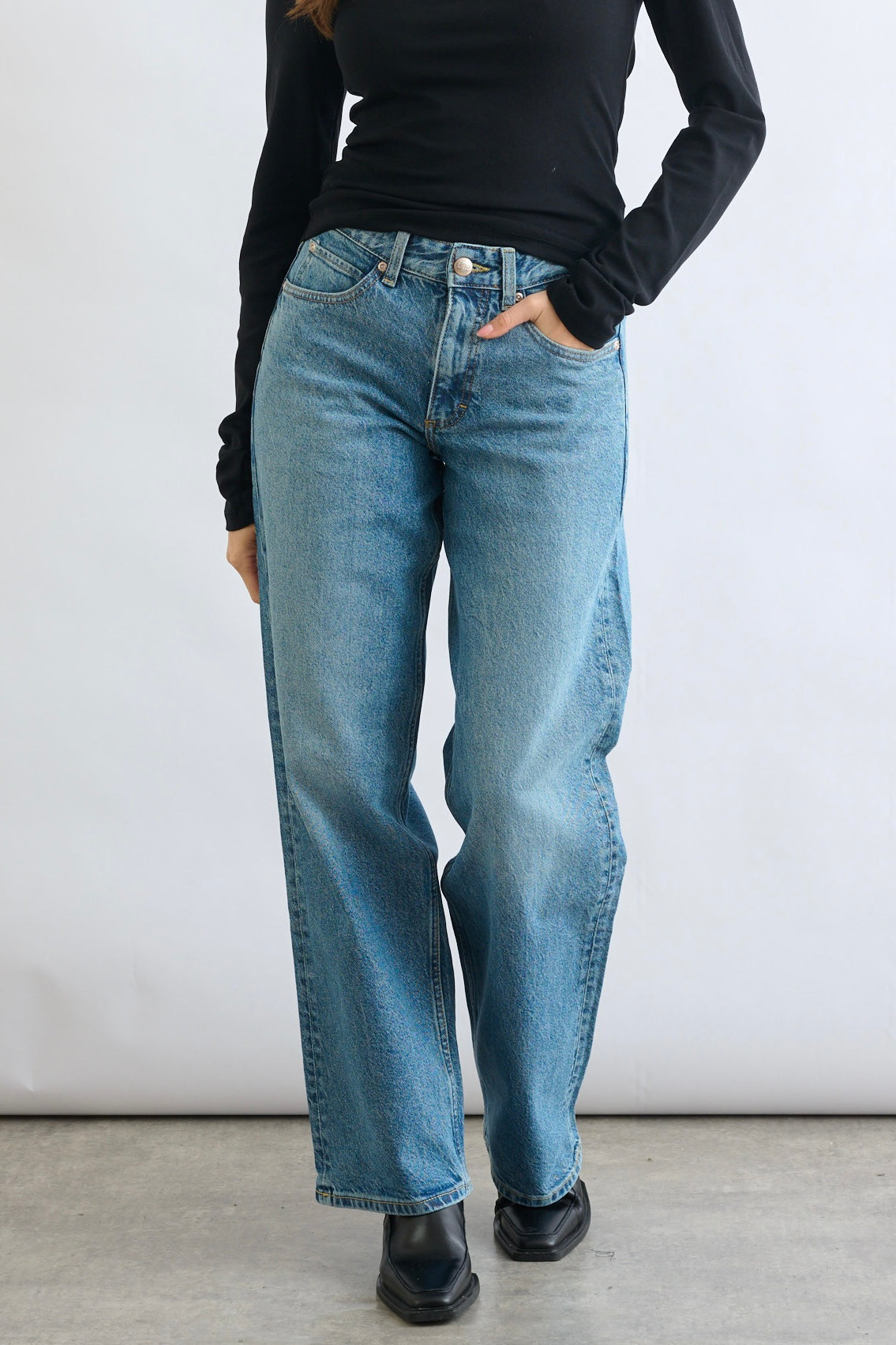 LEE ג׳ינס דגם RIDER LOOSE MODERN MID