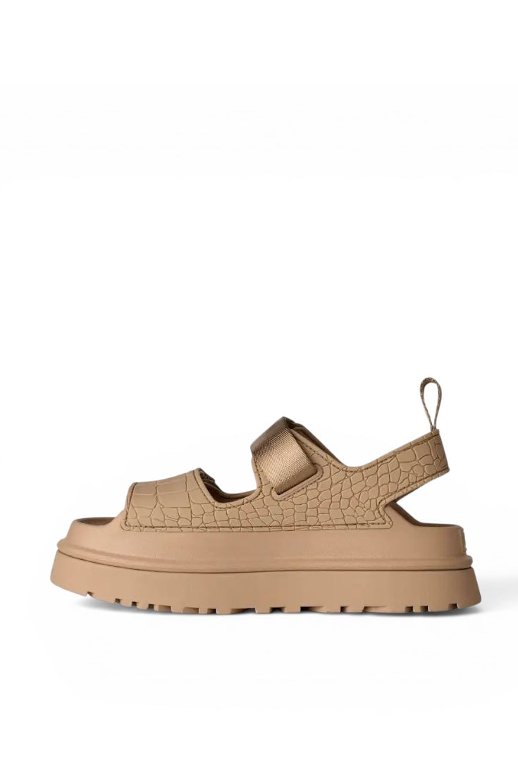 סנדלי UGG GOLDENGLOW EMBOSSED SAND