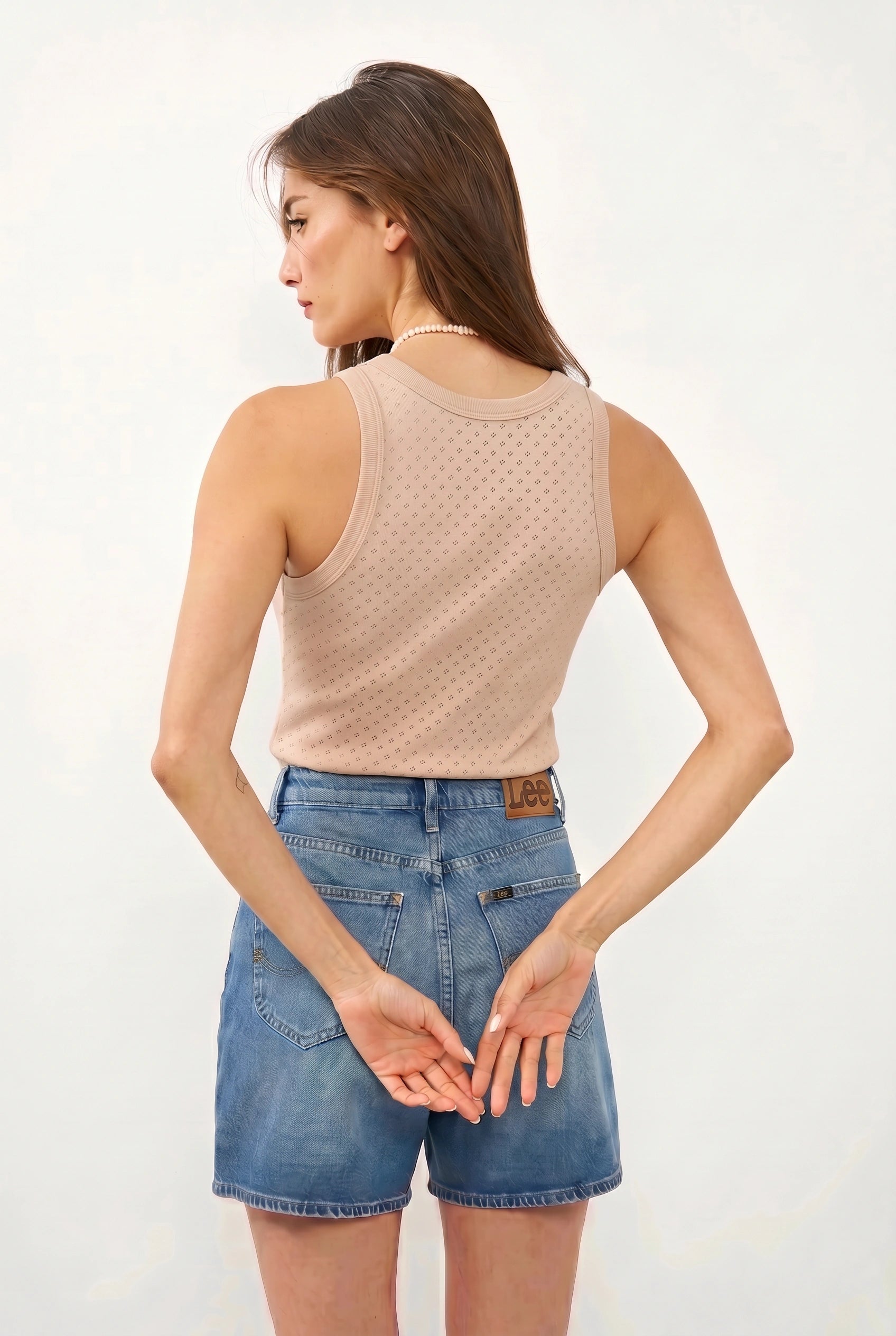 Lee ג'ינס STELLA SHORT Wide Leg LIGHTWEIGHT LAKESIDE DRIVE